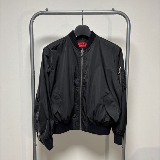 S) 424 포투포 리버서블 크롭 MA-1 자켓