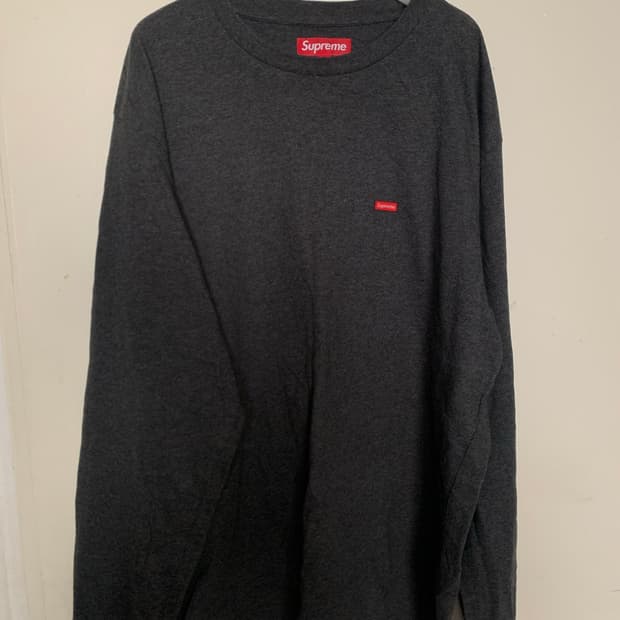 슈프림 스몰 박스로고 롱슬리브