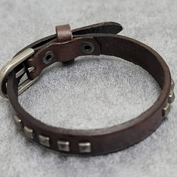 stud leather bracelet