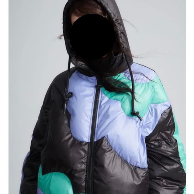 UARE 플라워 푸퍼 다운 자켓 