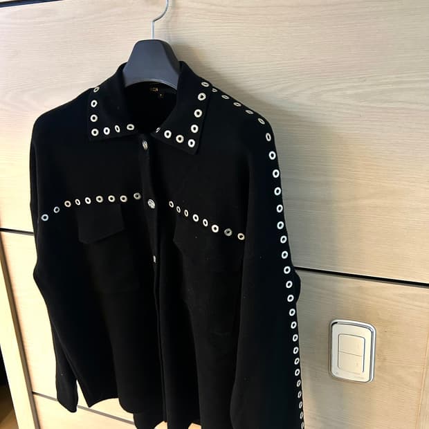 Maje Eyelet line Detail Over Shirts