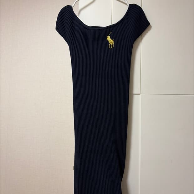 폴로 네이비 니트 원피스 드레스 free