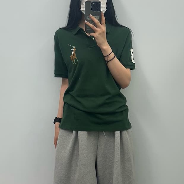 폴로 랄프로렌 빅포니 그린 반팔 pk 티셔츠 