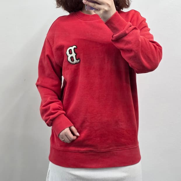 [프립]XS/MLB 맨투맨 레드