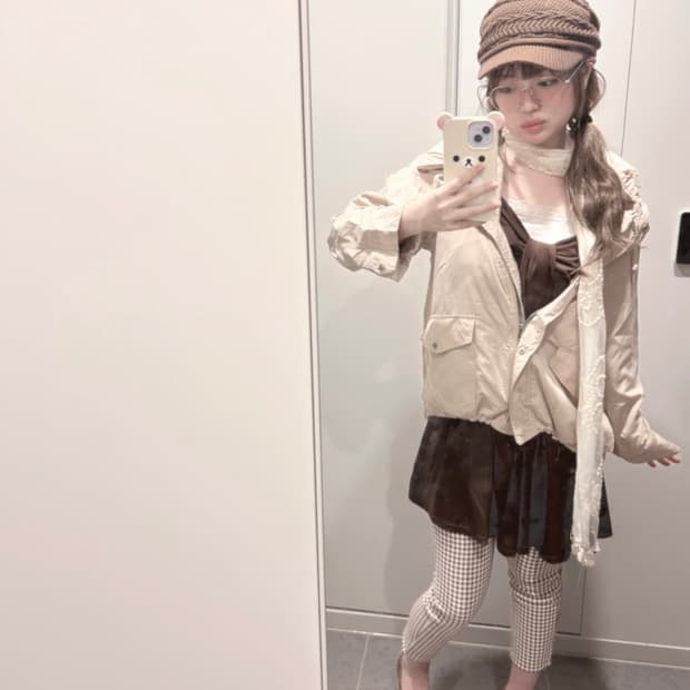 초코라떼 너드걸 코디 세트 모리걸 라떼갸루 하구미