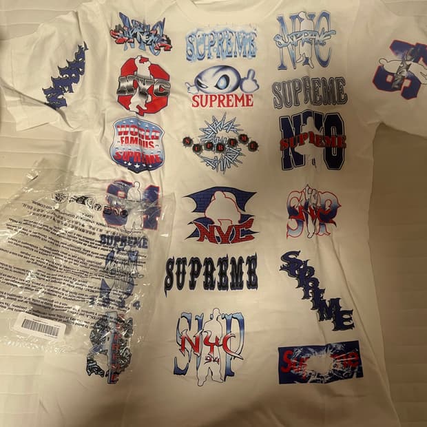 슈프림 티셔츠 26ss flash 티셔츠 s 새상품