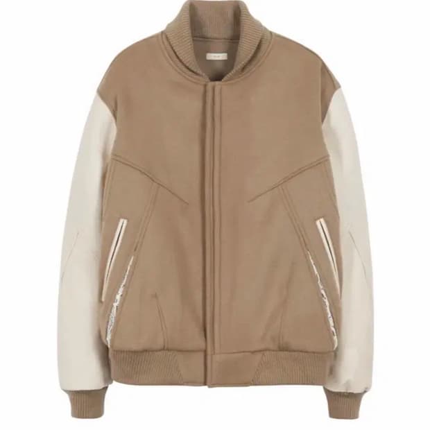 (구매) 엑슬림 ep6 바시티 자켓 m베이지