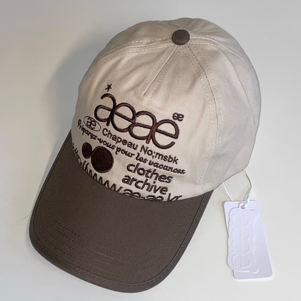 Aeae 브라운 볼 캡 새 상품