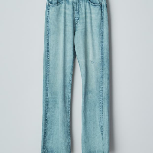 오라리 셀비지 페이디드 라이트 데님 팬츠 라이트 인디고 34