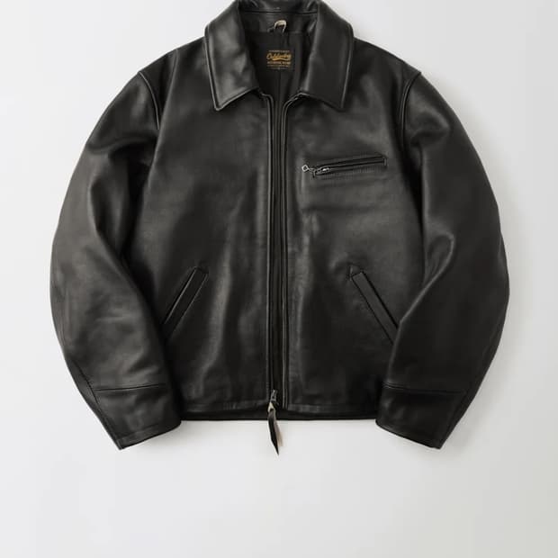 [M] 아웃스탠딩 티코어 레더 스포츠 자켓