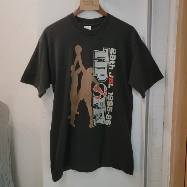 프룻오브더룸 90's 싱글스티치 빈티지 프린팅 반팔티