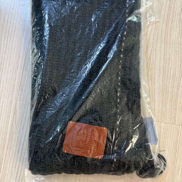 코치 차콜 오버사이즈 머플러 새상품