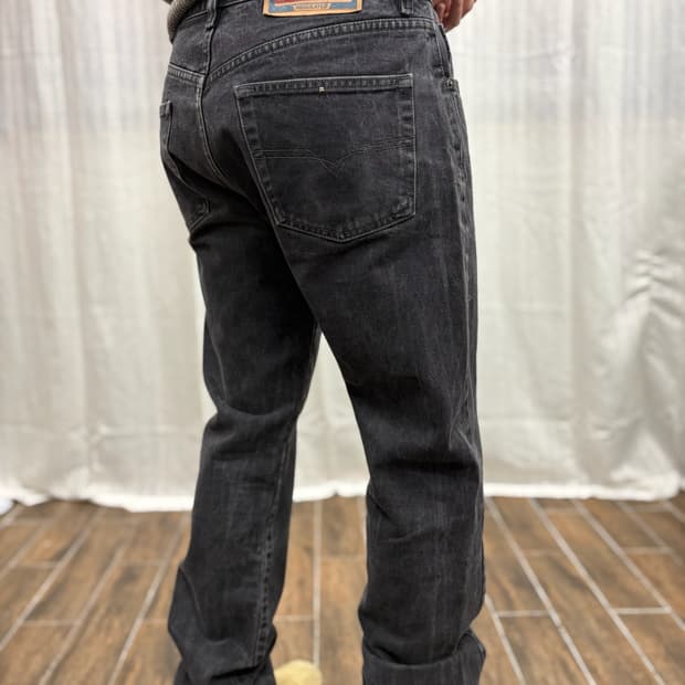 디젤 인더스트리 블랙 빈티지 데님 팬츠