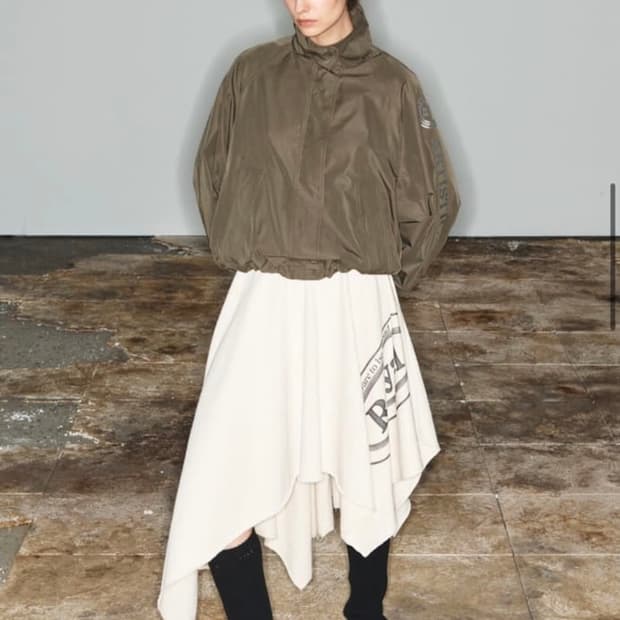 오픈와이와이 openyy 플레어 저지 스커트