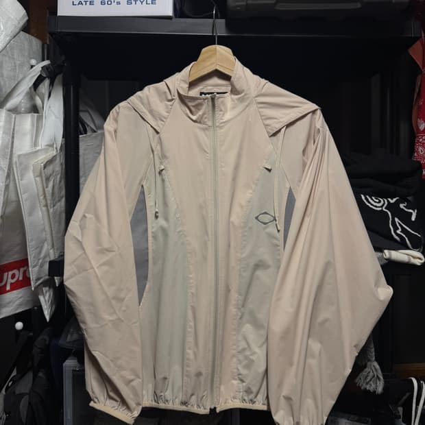 (W) 미스치프 SS 컬러블록 윈드브레이커 베이지