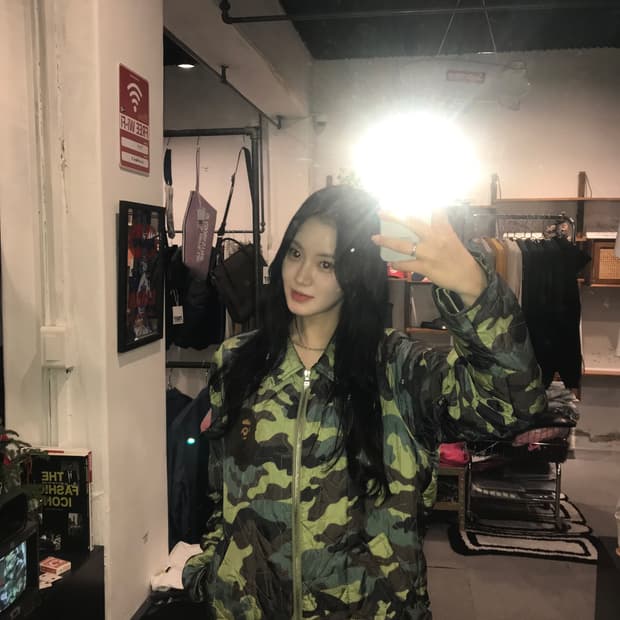 A BATHING APE 00s Camo Quilted Jacket