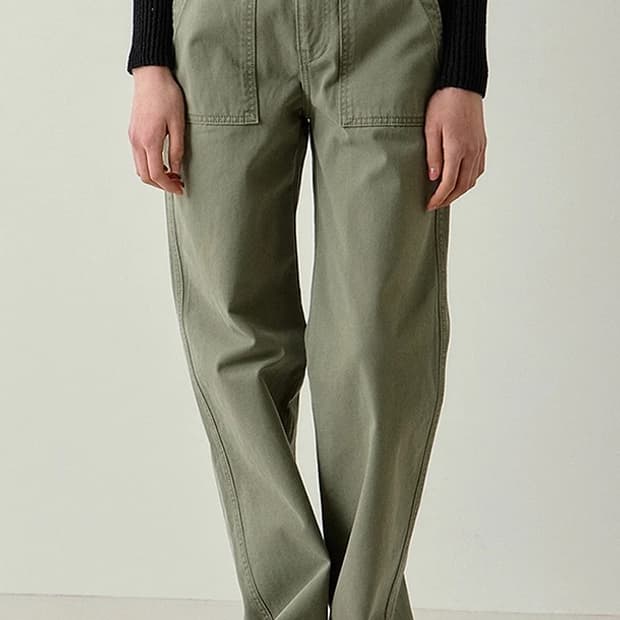 블랭크공삼 올리브 그린 치노팬츠