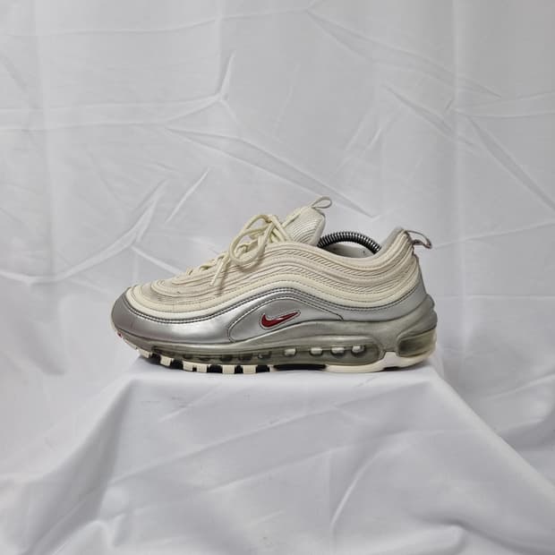 250 나이키 에어맥스 97 실버 화이트 스니커즈