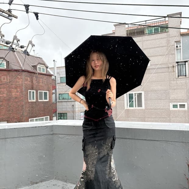 카라쿠리 타마시 오리엔탈 롱 스커트