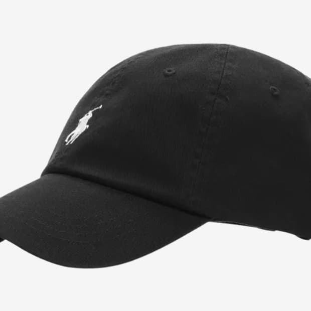폴로 랄프 로렌 코튼 치노 베이스볼 캡 블랙
