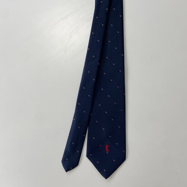입생로랑(YSL) 명품 정품 심플로고 넥타이 7.8cm