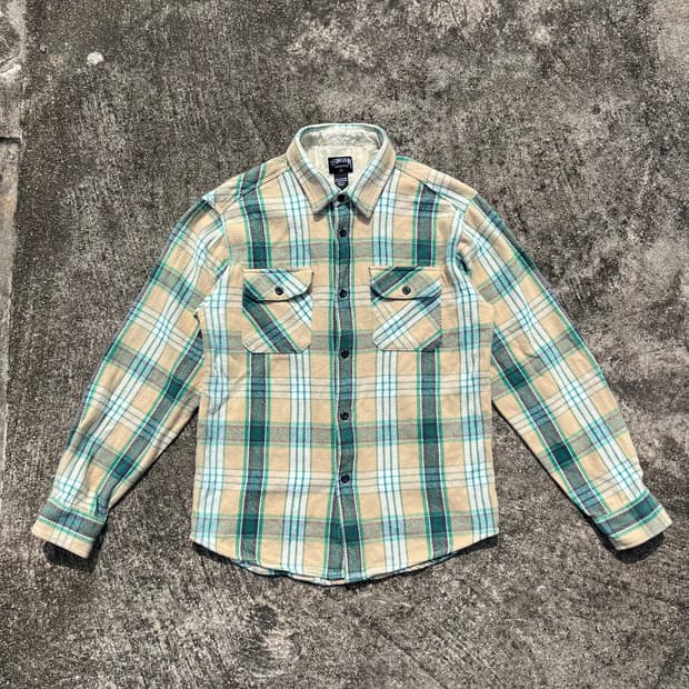 00‘s Stussy 플란넬 체크 셔츠