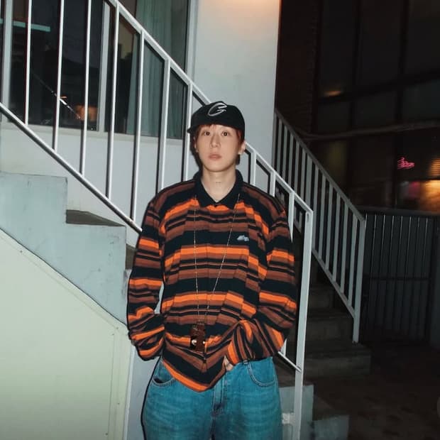 마틴로즈 슈렁큰 폴로 롱슬리브