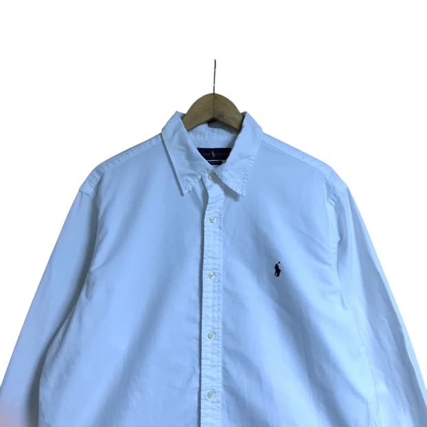 폴로 랄프로렌 흰색 옥스퍼드 셔츠