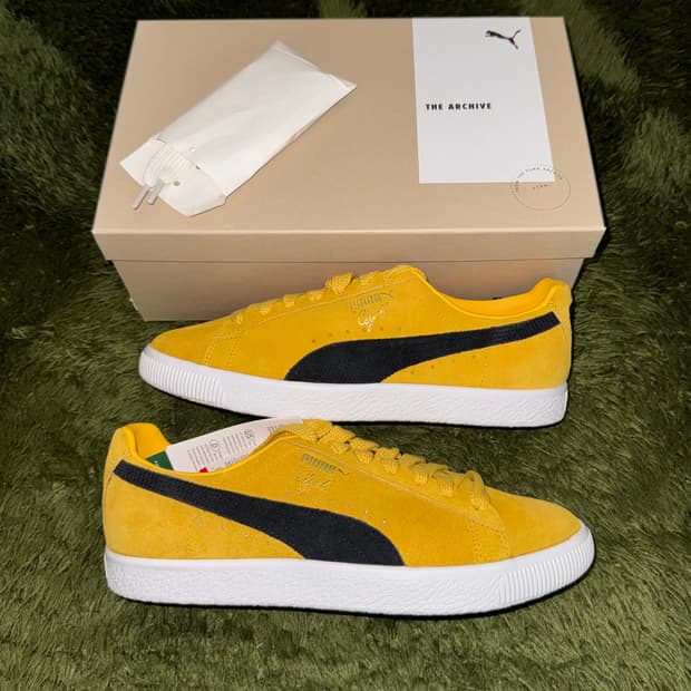 [275] 푸마 클라이드 OG 아카이브 옐로 블랙 스웨이드