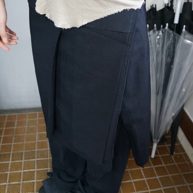 Comme des garcons 랩스커트