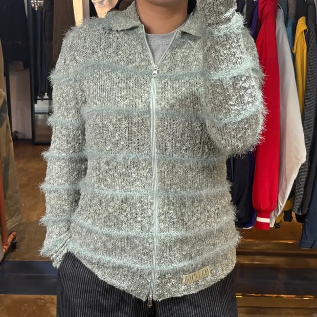 스컬프터 투웨이 니트 집업