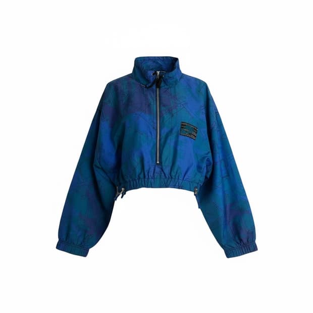 나이키 90s 올드스쿨 커스텀 크롭 바람막이 L