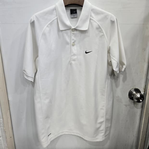 M,95,넉넉한핏 )) NIKE 나이키 카라 반팔티셔츠! 화이트 & 블랙