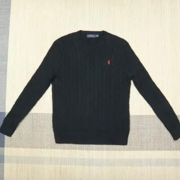 폴로 꽈배기 니트 실측 m