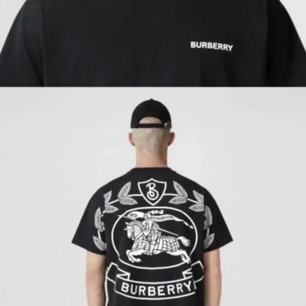 Burberry EKD Print Cotton Oversized 티셔츠