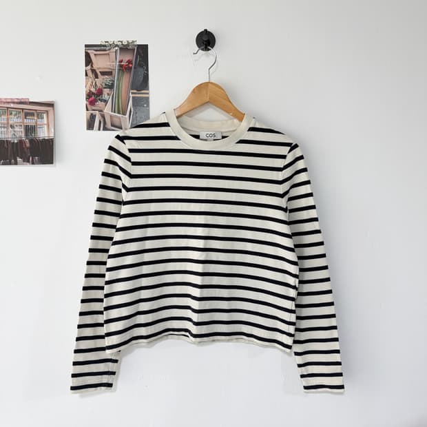 [M] COS 코스 스트라이프 롱슬리브 긴팔티
