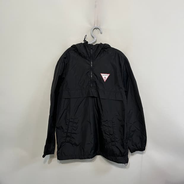 게스 나일론 바람막이 95 아노락 블랙 