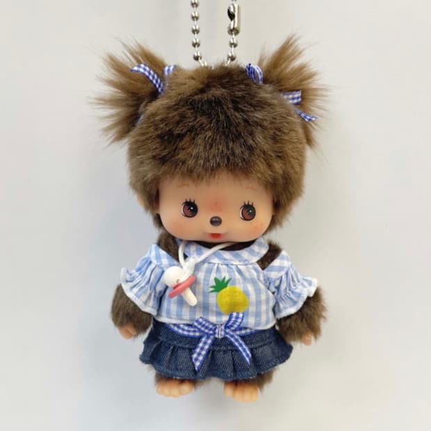 몬치치 베비치치 드레스 체크 키체인 새제품