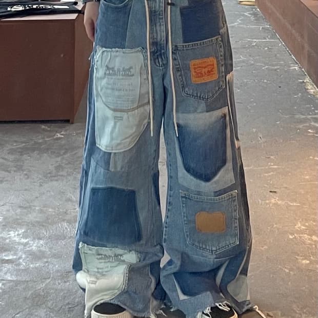 리바이스 패치워크 커스텀 데님팬츠 H1039
