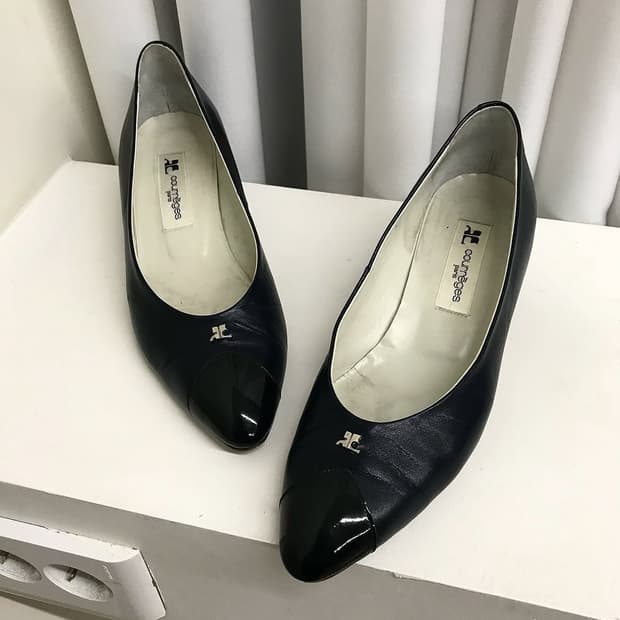 꾸레쥬 은장 구두