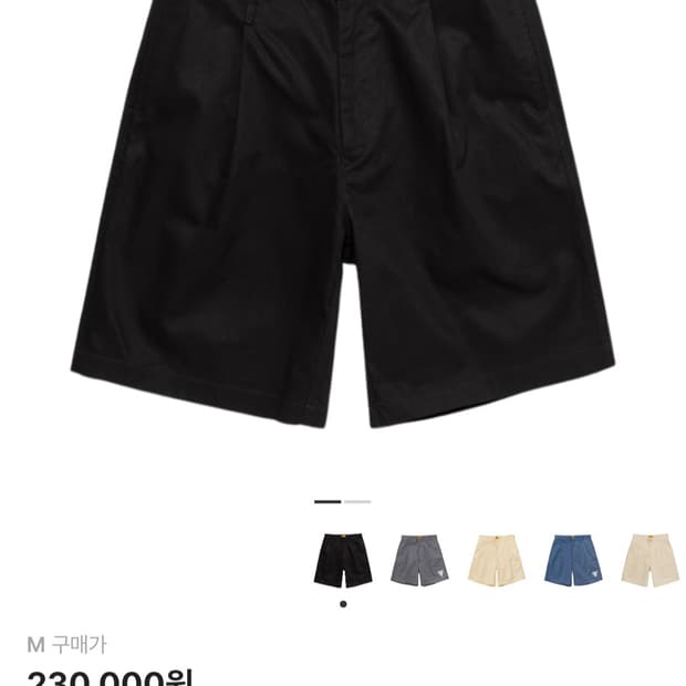 휴먼메이드 스케이터 쇼츠 블랙