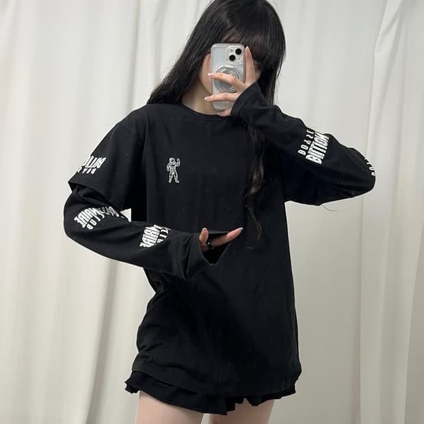 billionaireboysclub black long-sleeve