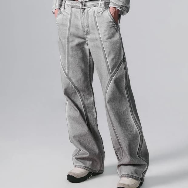 [0] 나체 seam line washing jeans