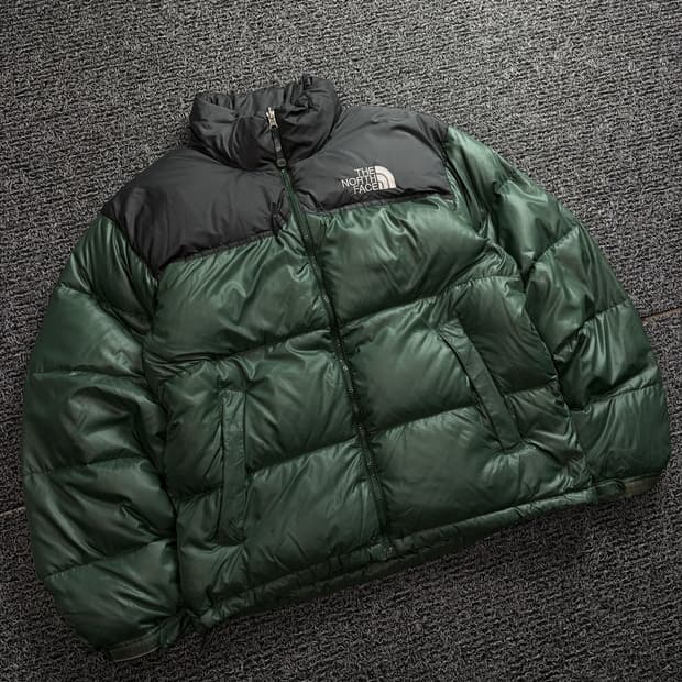 노스페이스 레트로 눕시 다운 푸퍼 패딩 딥카키 1749