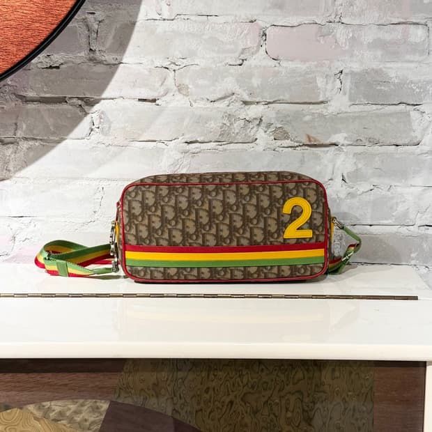 크리스찬 디올 라스타 트로터 캔버스 크로스백