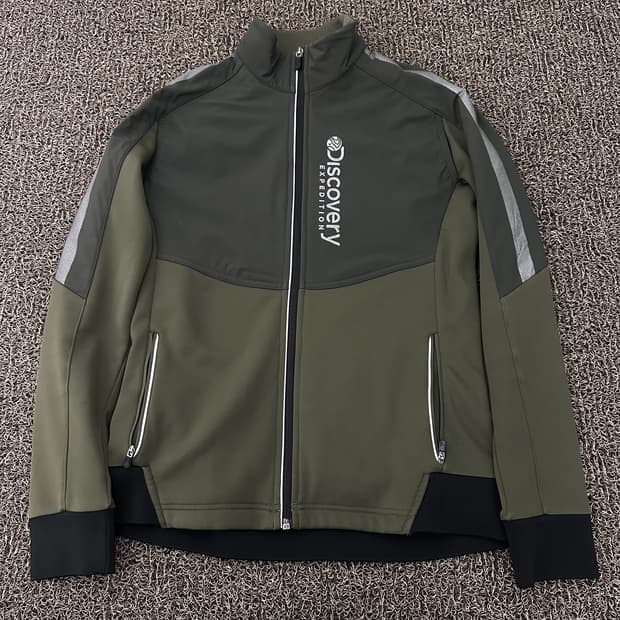 디스커버리 기모 집업 카키 100(L)