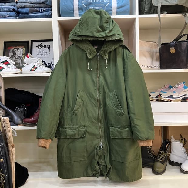 Military 밀리터리 C54 카키 후드 야상 점퍼