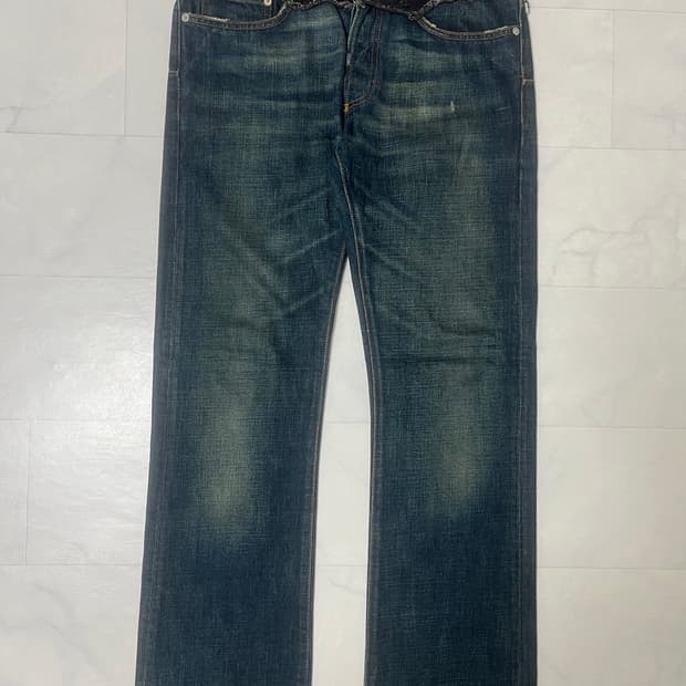 Dior homme 06fw 커머번드 이중데님