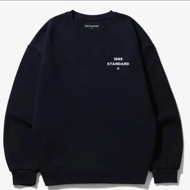 1989 스탠다드 맨투맨 블랙