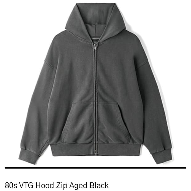 HTAE VTG 후드집업 3사이즈 XL